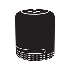 Amazon command smart speaker icon | Black Vector illustration |