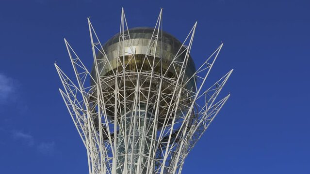 Astana Baiterek Tower In The Center Of Nursultan, Kazakhstan