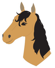 horse head vector