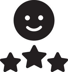 user experience icon. Customer experience vector icon. satisfaction rating vector icon. Rating icon. star satisfaction rating 