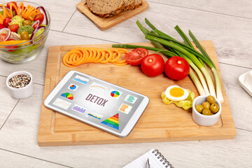 Organic food and tablet pc