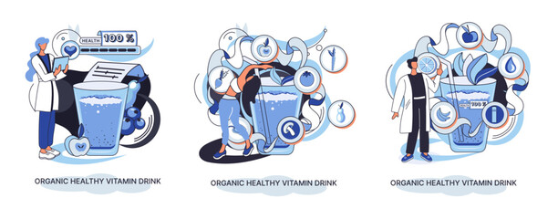 Naklejka premium Organic healthy metaphor vitamin drink plant vegan healthy diet. Vegetarian product of alternative milk. Herbal ingredient drinking and eating, product for diet. Huselnut lactose free detox smoothie