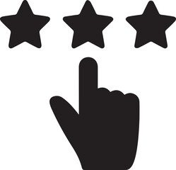 user experience icon. Customer experience vector icon. satisfaction rating vector icon. Rating icon. star satisfaction rating 
