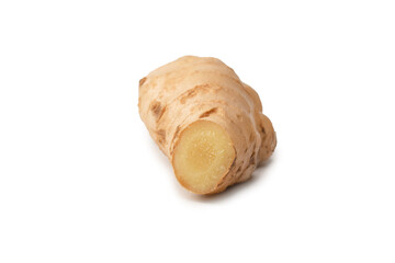 Ginger root isolated on white background.