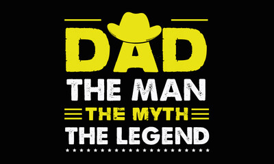 Fototapeta premium Dad T-shirt Design Vector Template