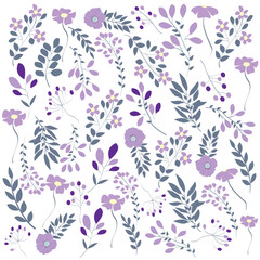 Fondo floral en tonos lilas.