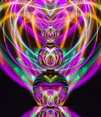 Lightpainting mit Glaskugel