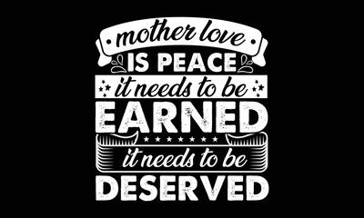 Fototapeta premium Mom T-shirt Design Vector Template