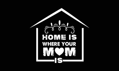 Mom T-shirt Design Vector Template