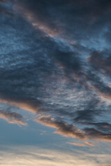 Fototapeta na wymiar Clouds Creating Beautiful Abstract Weather Cloudscape