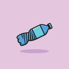 Bottle vector simple mascot illustration