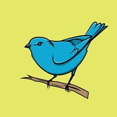 animals bird vector simple mascot cute illustration