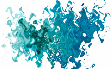 abstract water drops on a white background