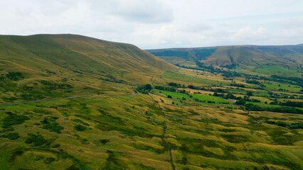 Obraz premium Peak District National Park - aerial view - drone photography