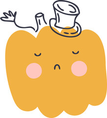 Illustration of a pumpkin.
