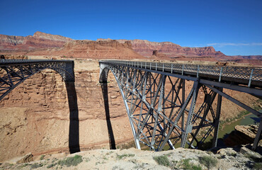 View at two bridges - Navajo Bridge - Page, Arizona