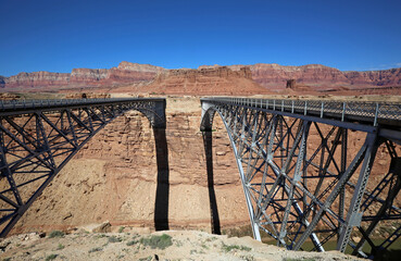 Two bridges - Navajo Bridge - Page, Arizona