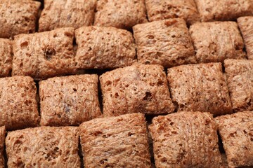 Delicious sweet corn pads as background, closeup