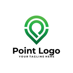 point logo vector design template