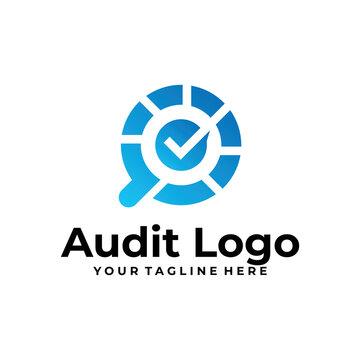 audit logo vector design template