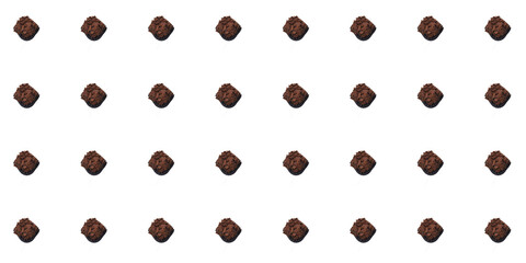 Brazilian brigadeiro pattern on a hite background