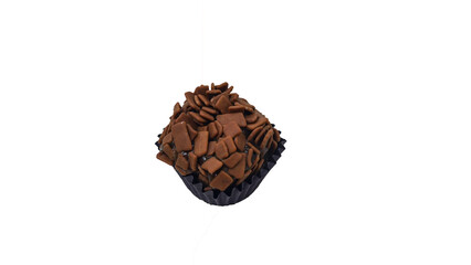 Brigadeiro isolated on a white background