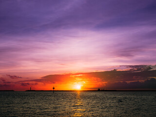 Obraz premium 沖縄の夕日