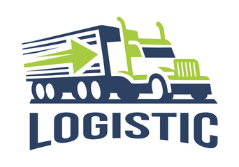 trucking  delivery service company logo