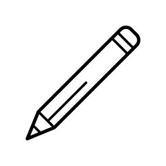 Fototapeta premium pencil icon vector design template in white background