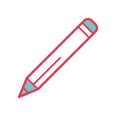 pencil icon vector design template in white background