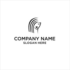 Vector abstract logo set for beauty salon, hair salon, cosmetics