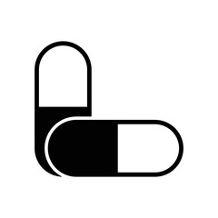 pills -drug icon vector design template in white background