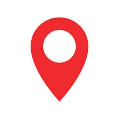 pin locator icon vector design template in white background