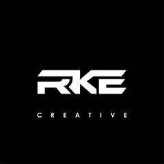 RKE Letter Initial Logo Design Template Vector Illustration