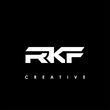 RKF Letter Initial Logo Design Template Vector Illustration