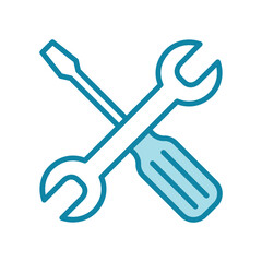 screw driver icon vector design template in white background