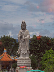 buddha statue in front of temple