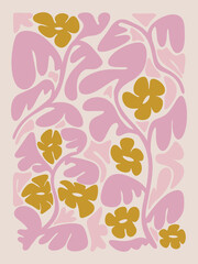 abstract floral groovy pattern