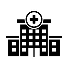 Obraz premium hospital building icon vector design template in white background