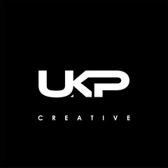 UKP Letter Initial Logo Design Template Vector Illustration