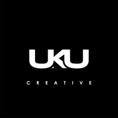 UKU Letter Initial Logo Design Template Vector Illustration