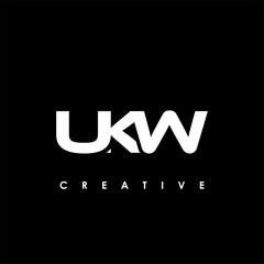 UKW Letter Initial Logo Design Template Vector Illustration