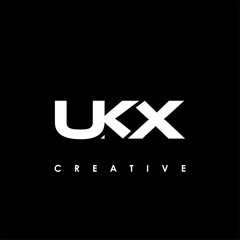 UKX Letter Initial Logo Design Template Vector Illustration
