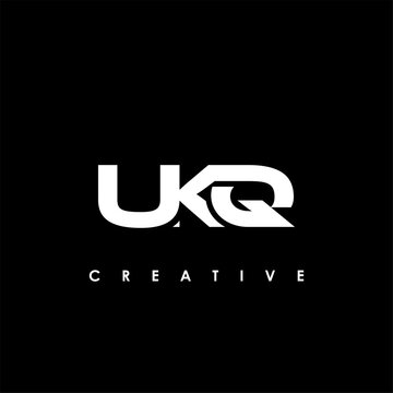 UKQ Letter Initial Logo Design Template Vector Illustration