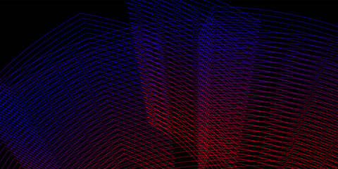 Abstract black background with purple blue lines