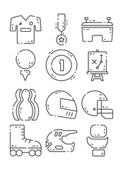 Hand-Drawn Sport Icon Illustrations