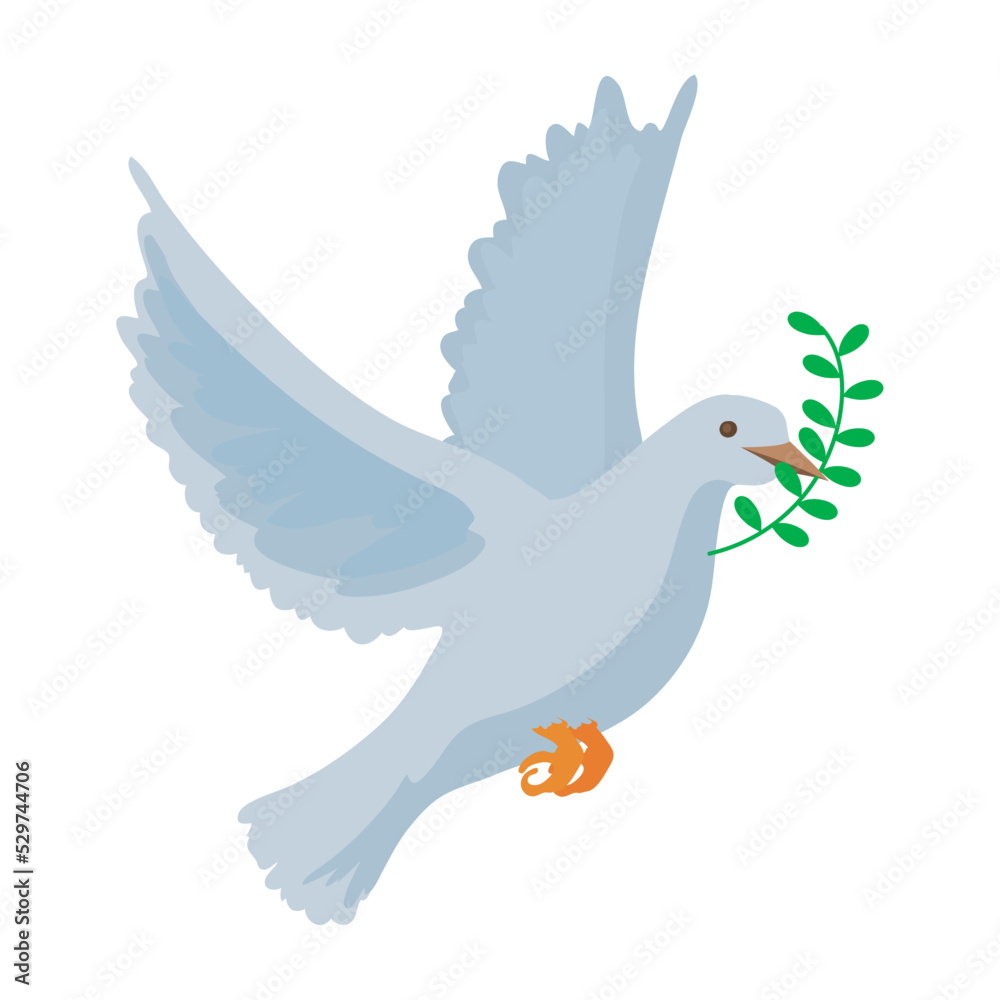 Wall mural peace dove design