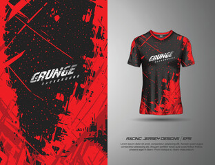 Tshirt sport grunge background for extreme jersey team, racing, cycling, football, gaming, backdrop, wallpaper. - obrazy, fototapety, plakaty