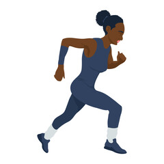Fototapeta na wymiar running woman illustration