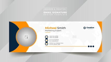 Business Digital Email Signature Design Template